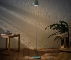 LED-Akku-Outdoor-Stehleuchte, salbei