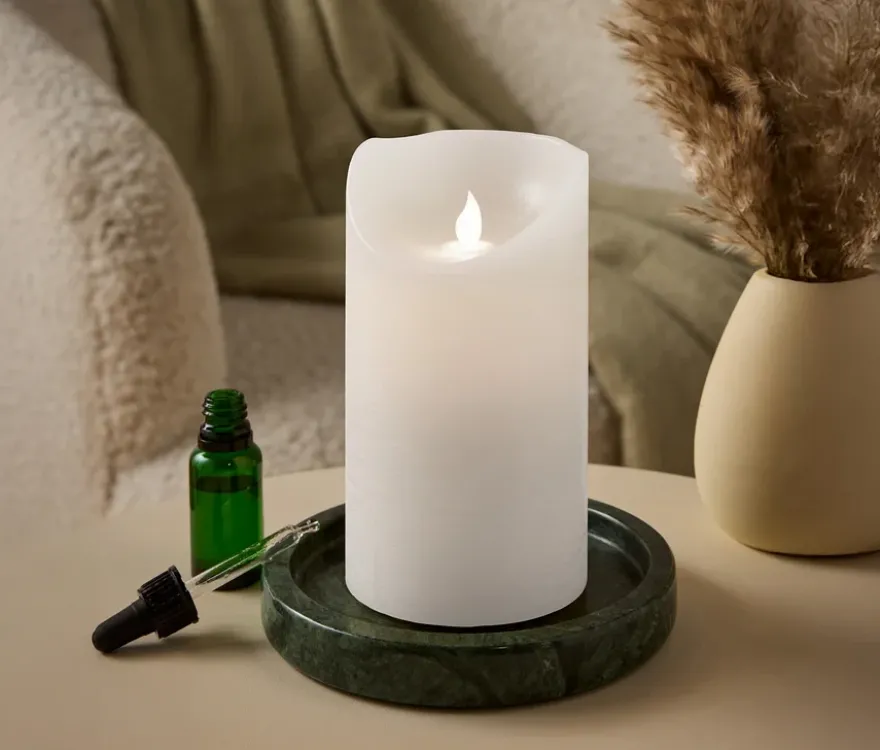 LED-Aroma-Echtwachskerze