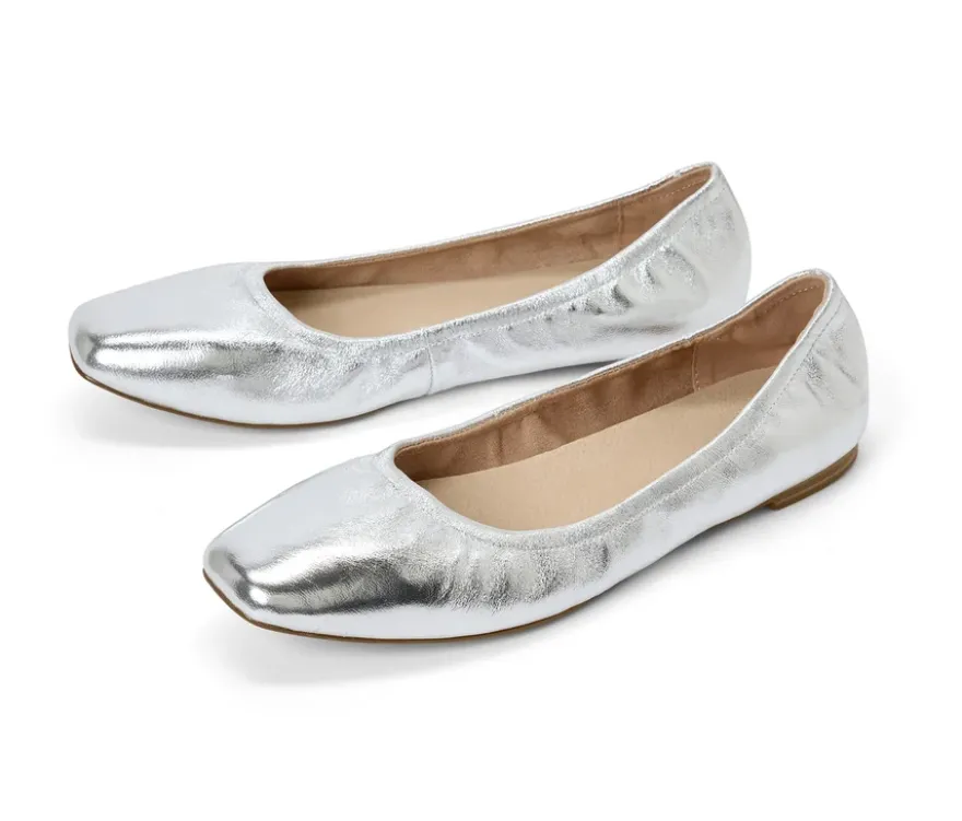 Leder-Ballerinas