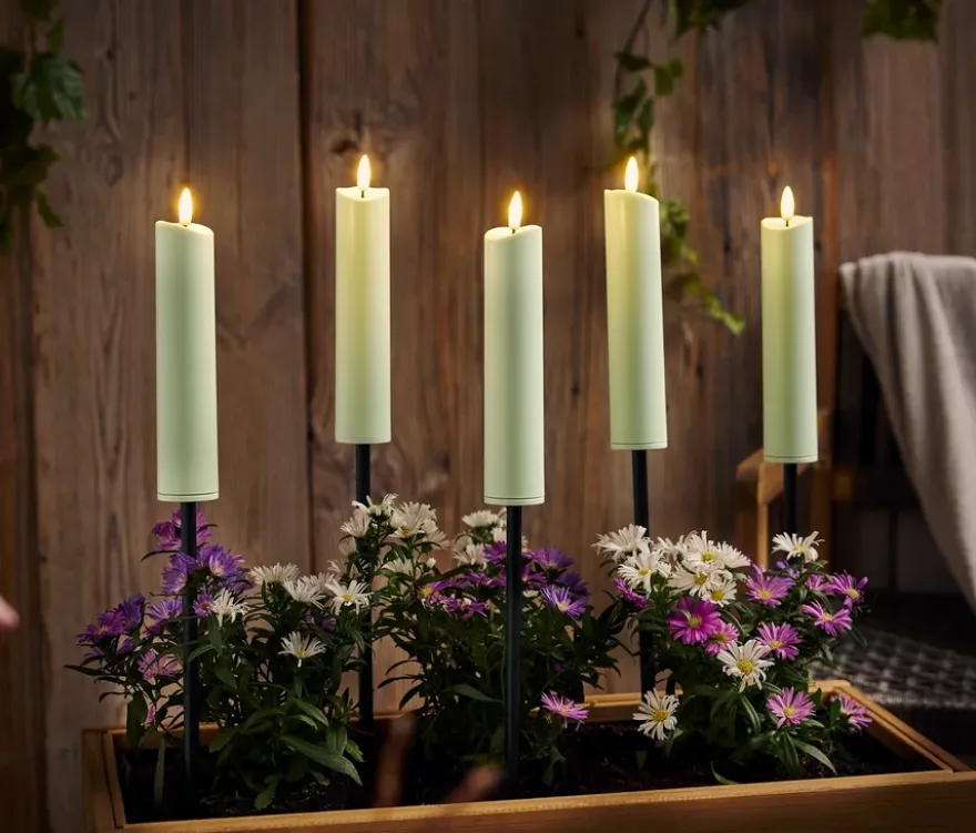 5 LED-Gartenfackeln