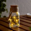 LED-Outdoor-Dekoglas mit Schmetterlingen