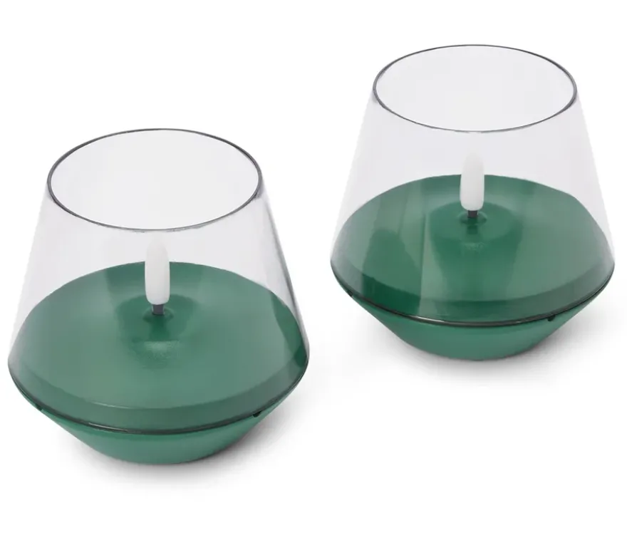 2 LED-Outdoor-Kerzen