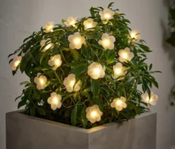 LED-Outdoor-Lichterkette »Blüten«
