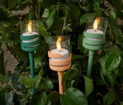 3 LED-Outdoor-Spieße