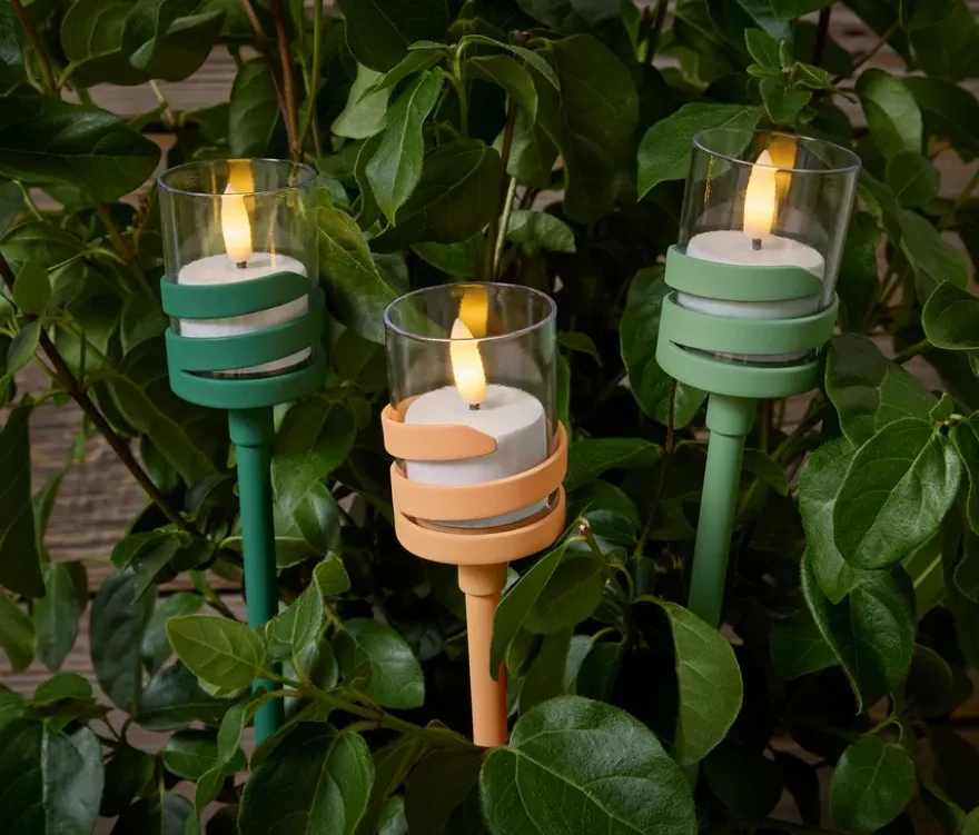 3 LED-Outdoor-Spieße
