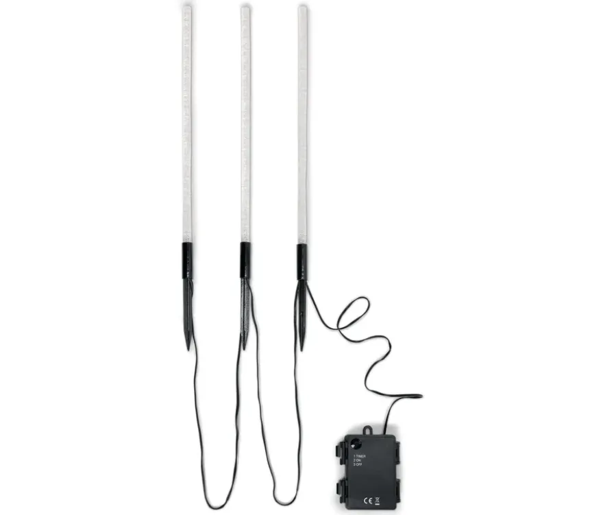 3 LED-Outdoor-Spieße
