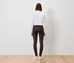Leggings in Lederoptik