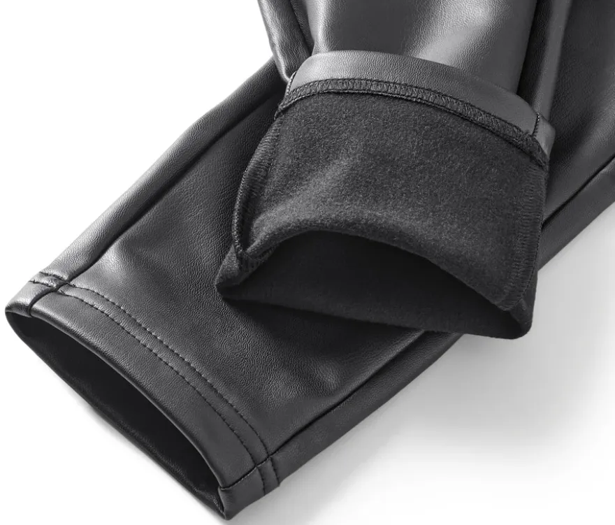 Leggings in Lederoptik
