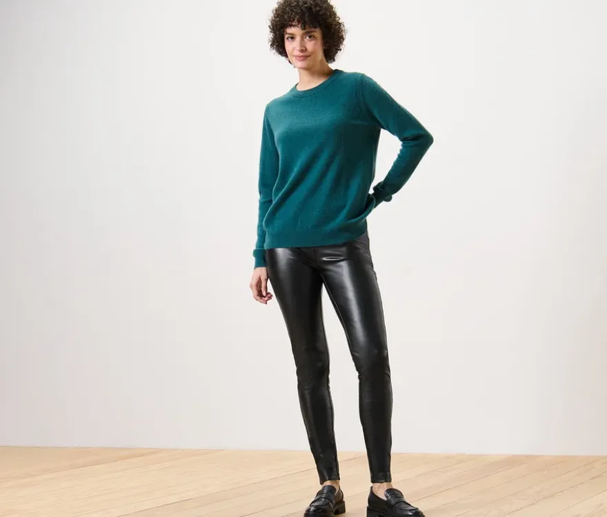 Leggings in Lederoptik