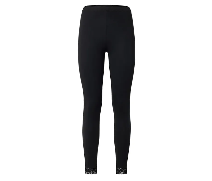 Leggings mit Spitzenborte