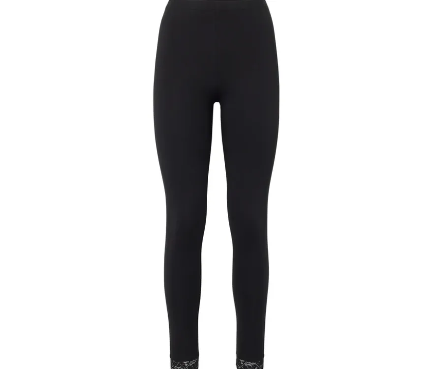 Leggings mit Spitzenborte