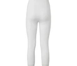 3/4-Leggings mit Spitzenborte, weiß