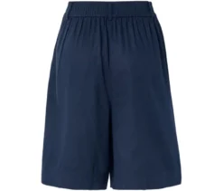 Leinen-Bermuda-Shorts, dunkelblau