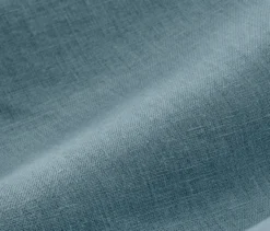 Leinen-Bettwäsche, blau, Normalgröße