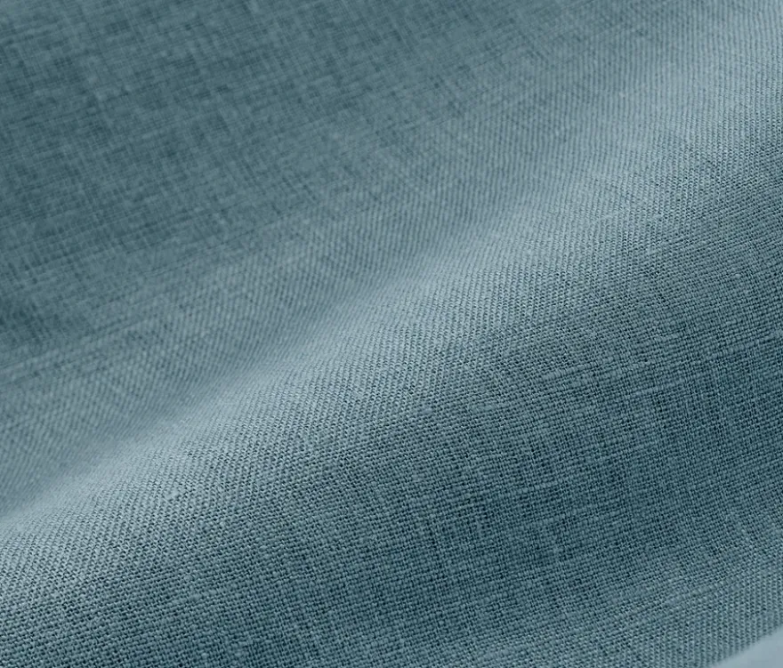 Leinen-Bettwäsche, blau, Normalgröße