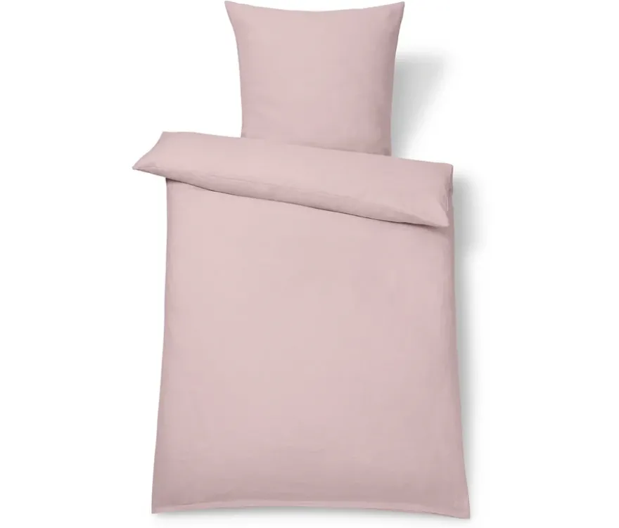 Leinen-Bettwäsche, rosé, Normalgröße