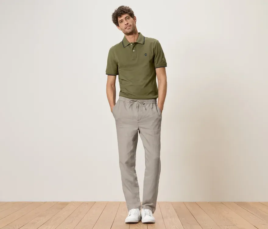 Leinen-Chino, beige