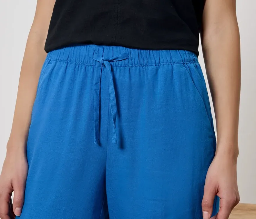 Leinenhose, blau