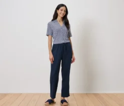 Leinenhose, navy