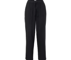 Leinenhose, schwarz