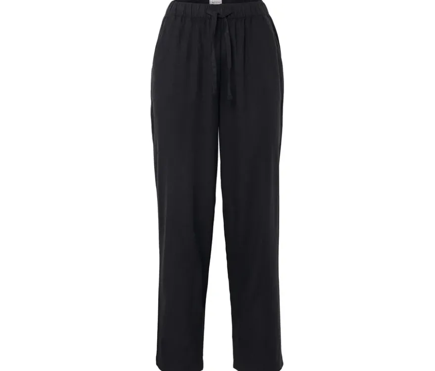 Leinenhose, schwarz