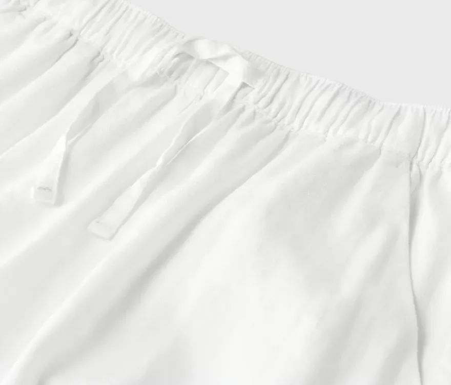 Leinenhose, weiß