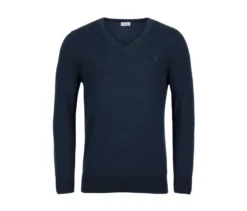 Leinen-Pullover, navy