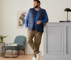 Leinen-Pullover, royalblau