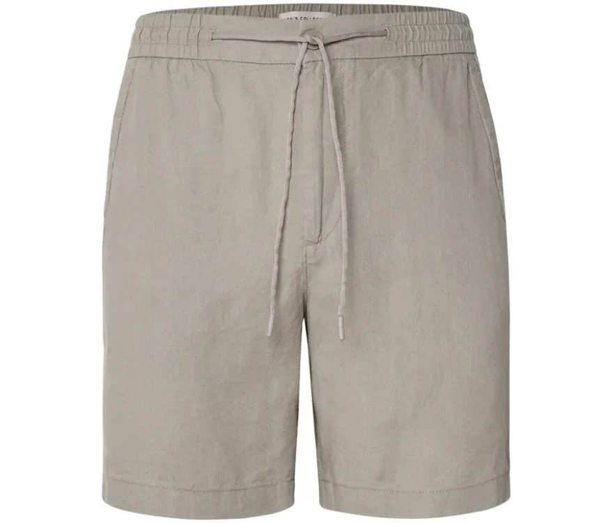 Leinen-Shorts, beige