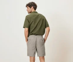 Leinen-Shorts, beige