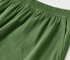 Leinenshorts, grün