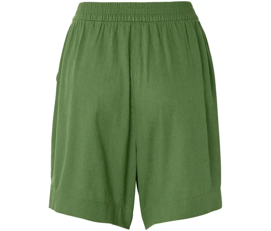 Leinenshorts, grün