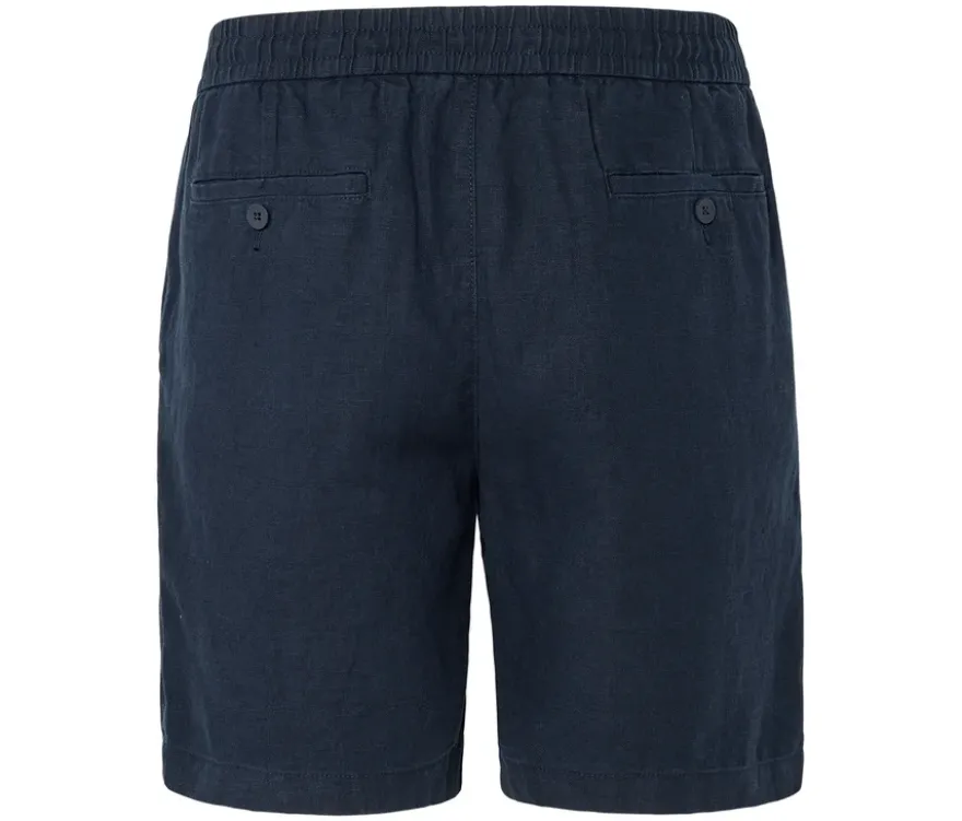 Leinen-Shorts, navy