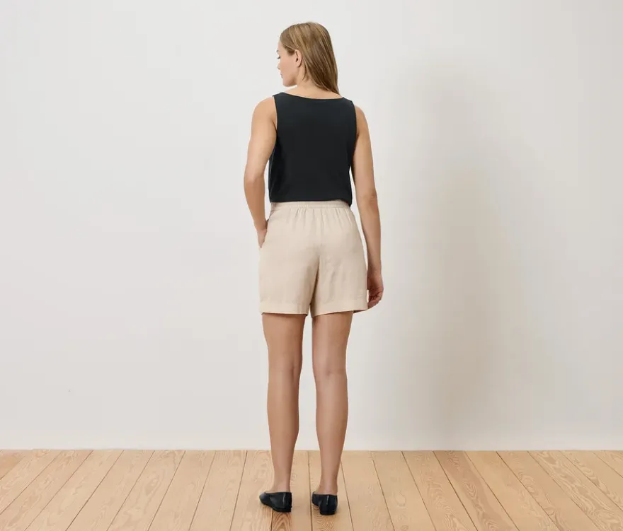 Leinenshorts, sand