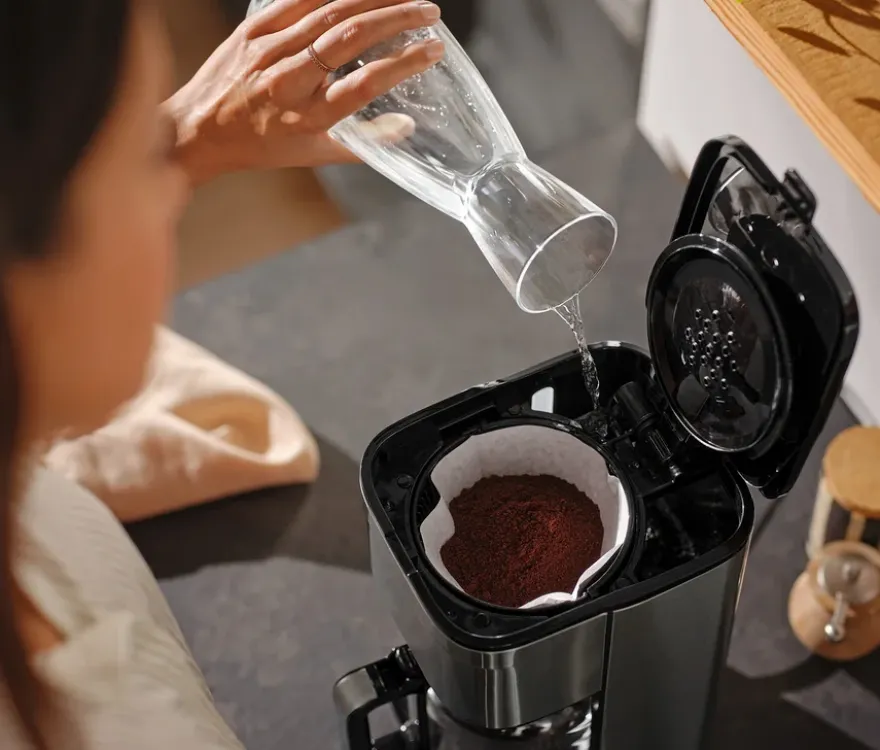 »Let's Brew Elegant« Filterkaffeemaschine, silber