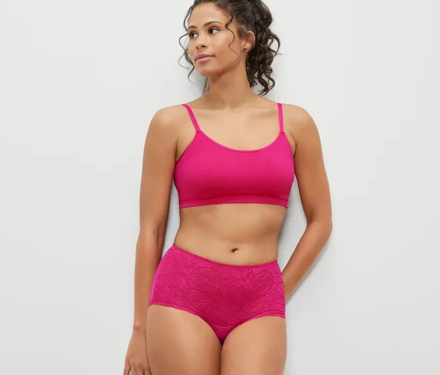 Light-shaping Highwaist-Panty, fuchsia