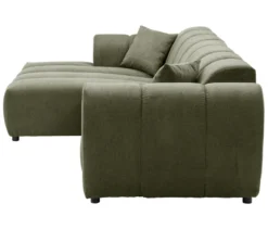 Longchair links mit Sofa 2-Sitzer rechts »Loftwave«, grün