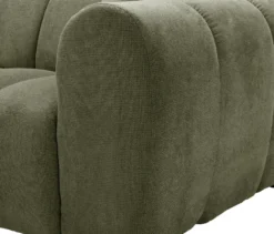 Longchair links mit Sofa 2-Sitzer rechts »Loftwave«, grün