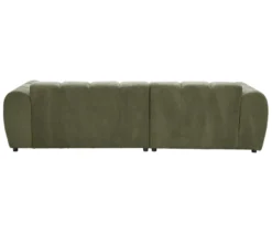 Longchair links mit Sofa 2-Sitzer rechts »Loftwave«, grün