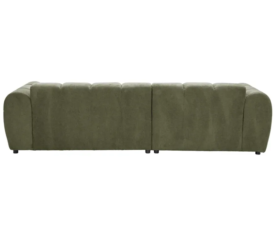 Longchair links mit Sofa 2-Sitzer rechts »Loftwave«, grün