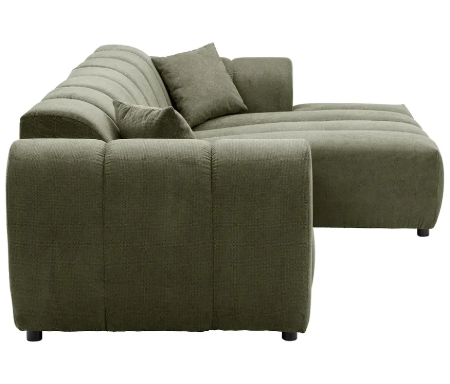 Longchair rechts mit Sofa 2-Sitzer links »Loftwave«, grün