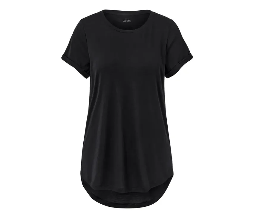 Longshirt, schwarz