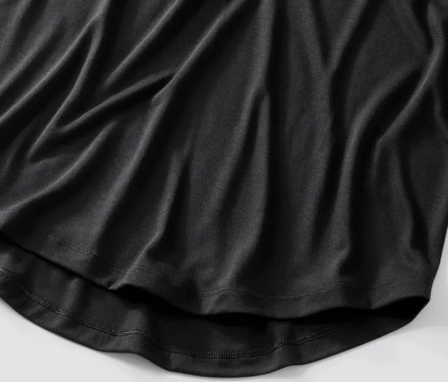 Longshirt, schwarz