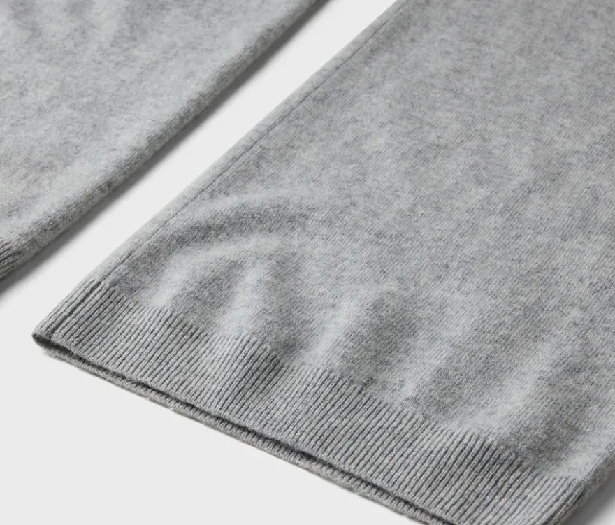 Loungewearhose mit Wolle und Kaschmir, grau