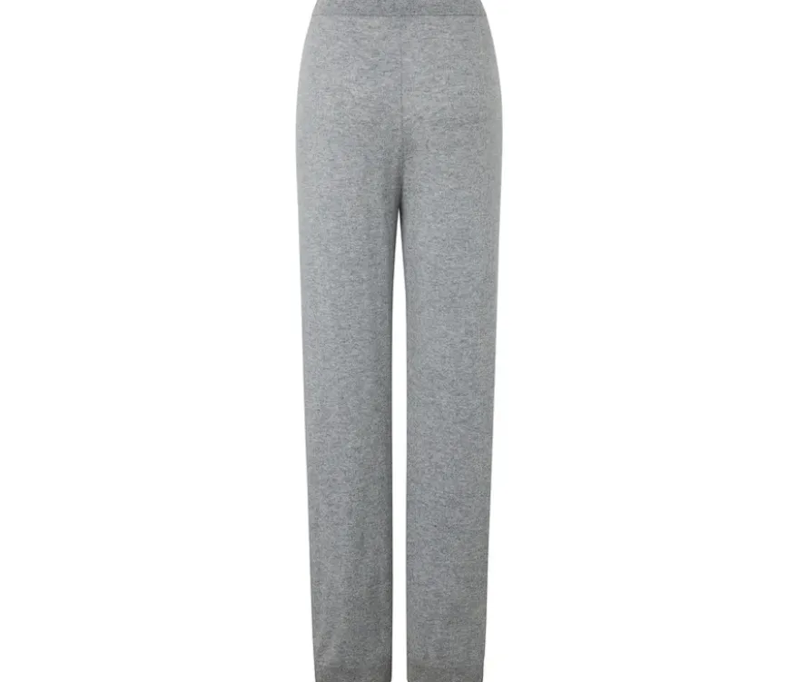 Loungewearhose mit Wolle und Kaschmir, grau