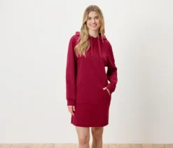 Loungewear-Kleid, dunkelrot