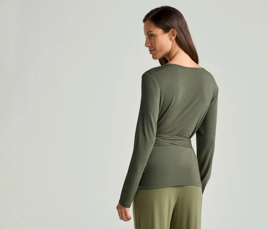 Loungewear Wickeloberteil