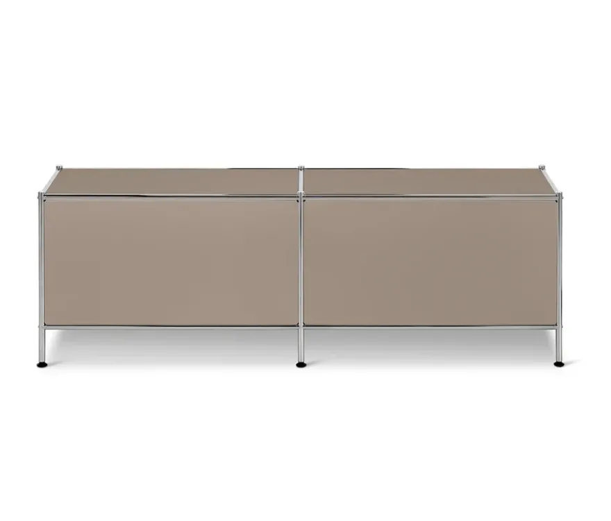 Lowboard Metall »CN3« mit 2 Klappen, taupe