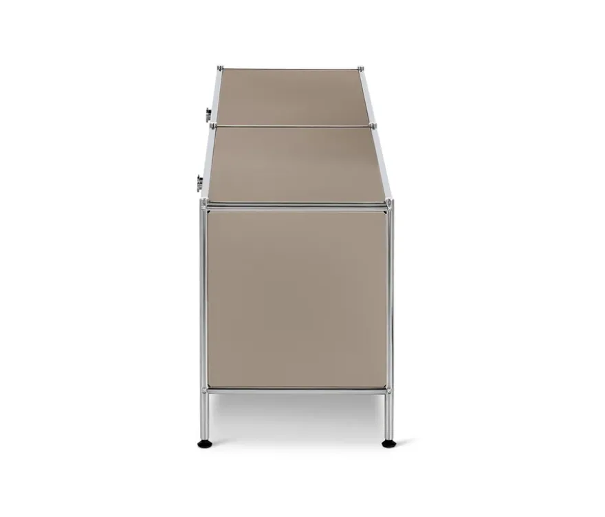 Lowboard Metall »CN3« mit 2 Klappen, taupe