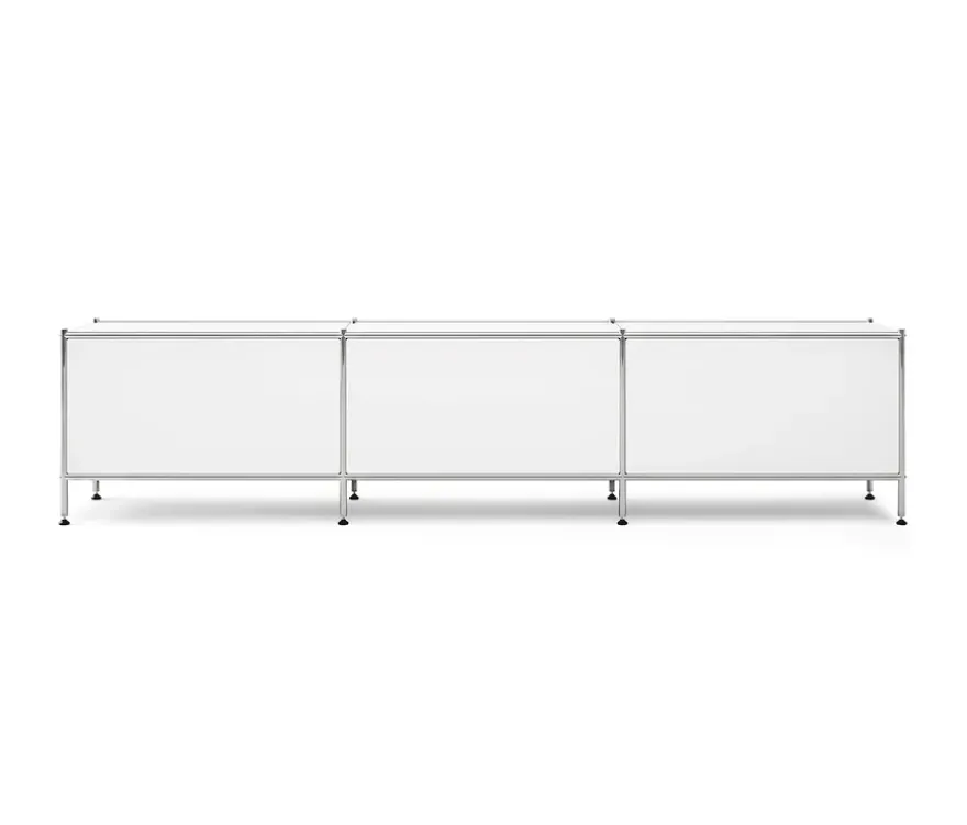 Lowboard Metall »CN3« mit 3 Klappenfächern, weiß
